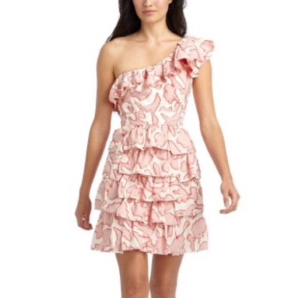 Cynthia Steffe Poppy Red Ruffle Dress